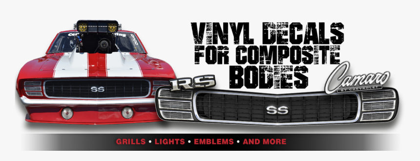 Vinyl Decals For Composite Race Cars Bodies - 69 Camaro Grill Decal, HD Png Download, Free Download