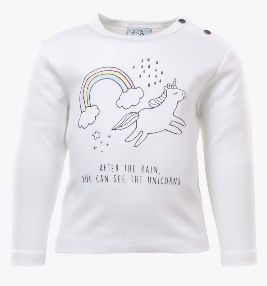 Ls Baby Unicorn T-shirt - Long-sleeved T-shirt, HD Png Download, Free Download