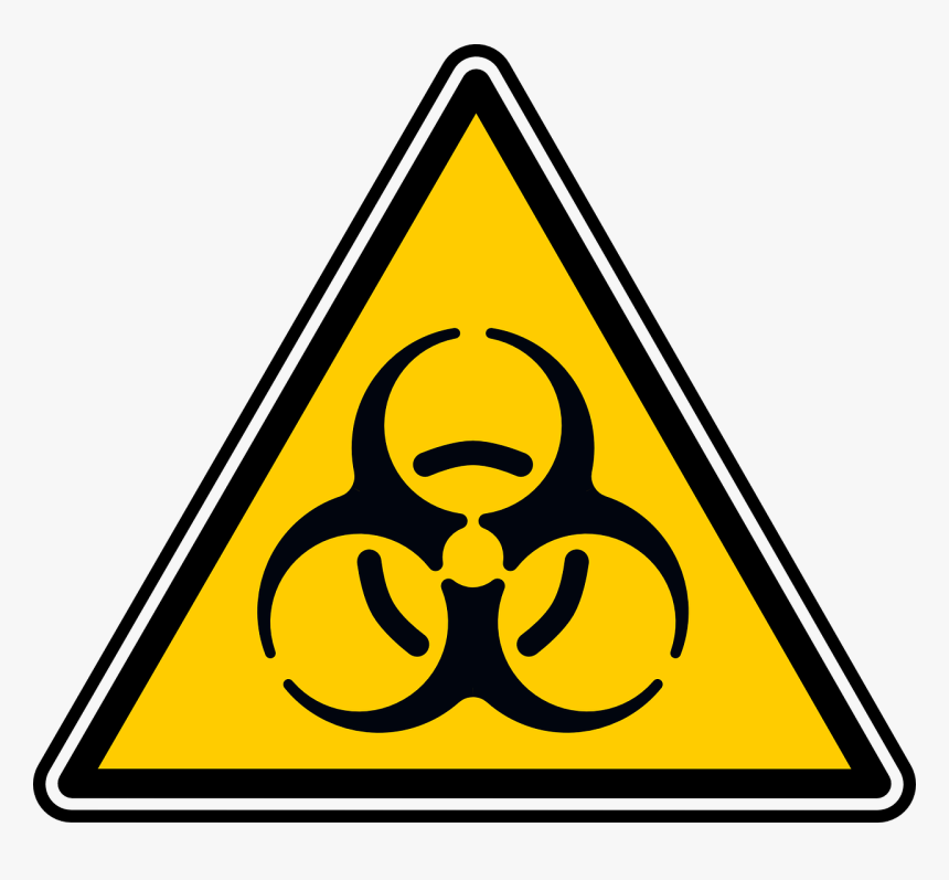 Toxic Waste Sign - Risque Bacteriologique, HD Png Download, Free Download