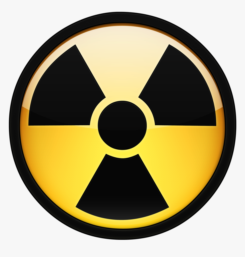 Clip Art Nuclear Waste Symbol - Nuclear Logo Black And White, HD Png Download, Free Download