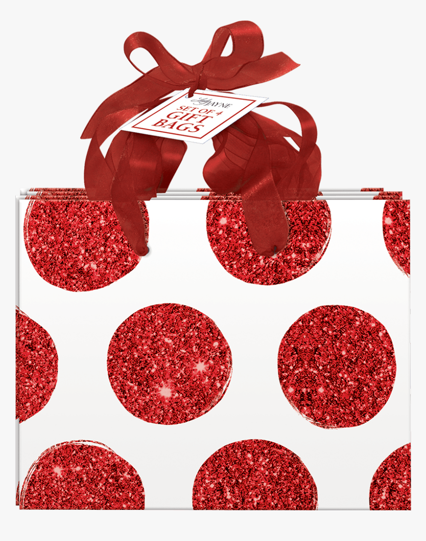 Red Bold Dot Small Gift Bags - Earrings, HD Png Download, Free Download