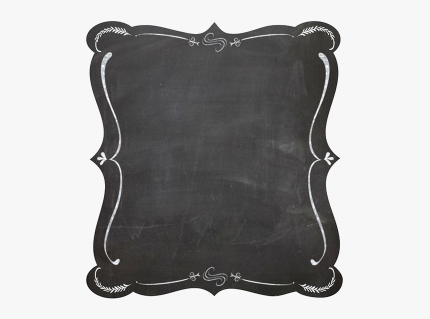 Clip Art Chalk Borders - Chalkboard Frame Transparent Background, HD Png Download, Free Download