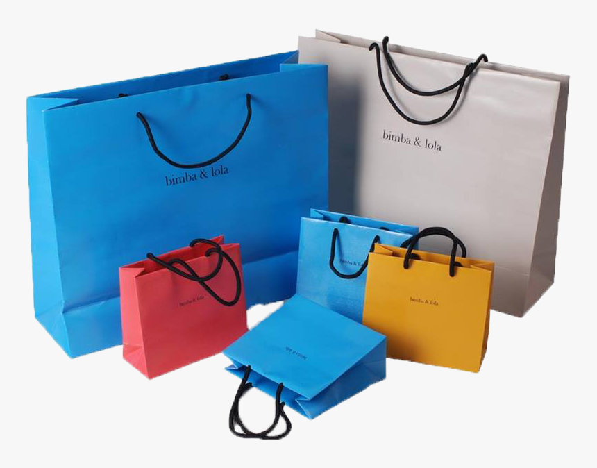 Colorful Paper Bags Png, Transparent Png, Free Download