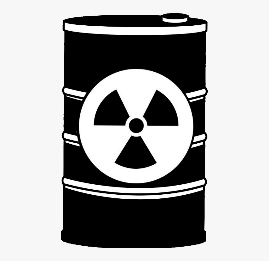 Toxic Barrel Drum - Radioactive Symbol, HD Png Download, Free Download