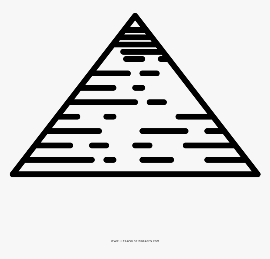 Egyptian Pyramid Coloring Page - Quartier Faux Quartier Dosse, HD Png Download, Free Download