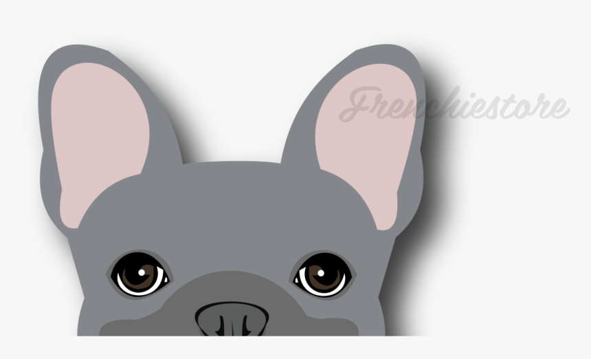 Blue Frenchie French Bulldog Car Decal Vinyl Die Cut - French Bulldog, HD Png Download, Free Download