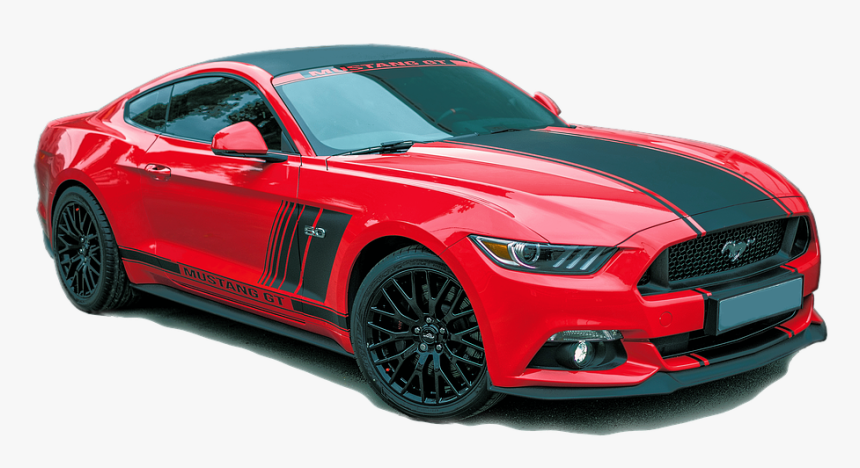Red Ford Mustang Png Free Download - Ford Mustang Gt Png, Transparent Png, Free Download