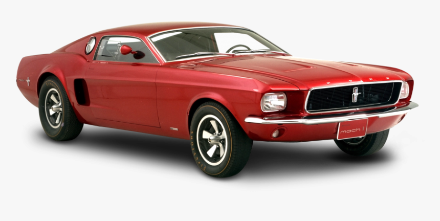Red Ford Mustang Mach Car - 1966 Ford Mustang Mach 1, HD Png Download, Free Download