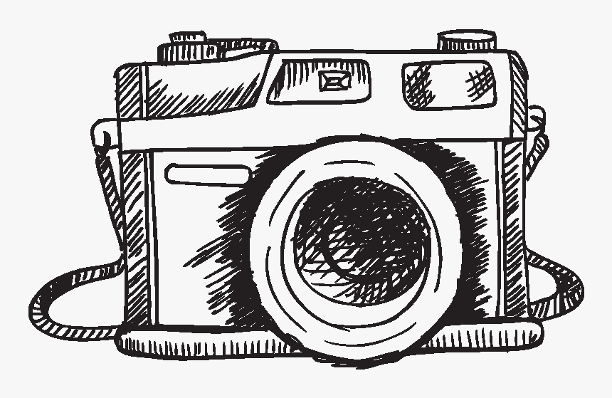 White Camera Drawing Transparent, HD Png Download, Free Download