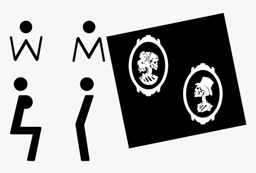 Wc, Wc Signs, Toilet, Male, Female, Restroom, Gender - Emblem, HD Png Download, Free Download