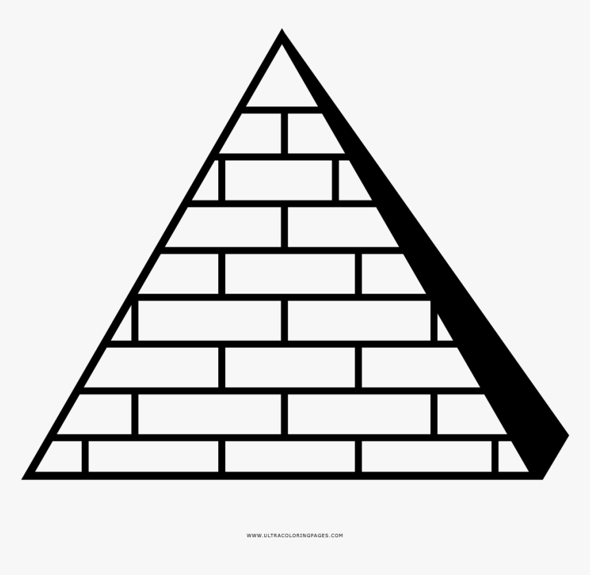 Pyramid Coloring Page - Piramide Desenho Para Colorir, HD Png Download, Free Download