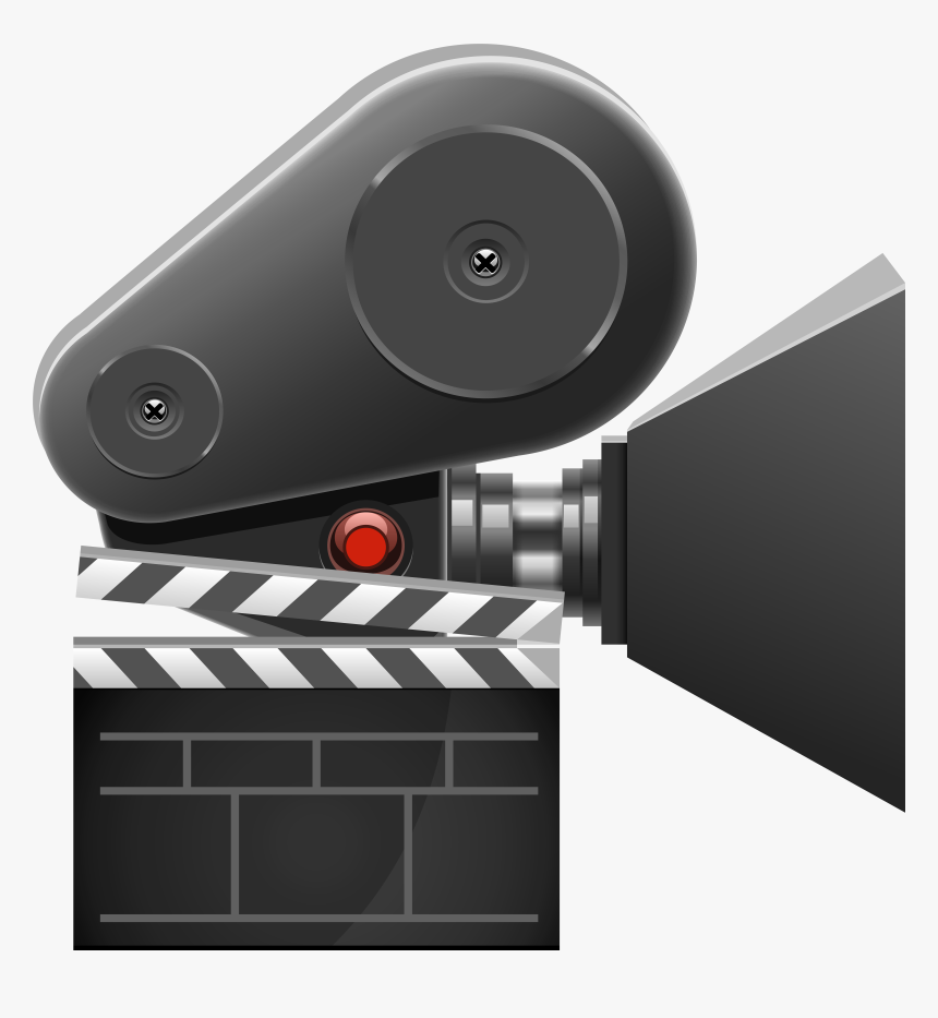 Cinema Camera And Clapboard Png Clip Art, Transparent Png, Free Download