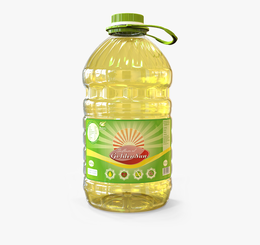 Cooking Oil 5l, Sunflower Oil 5l, Vegetable Oil 5l, - Sunflower Oil China Bottle, HD Png Download, Free Download