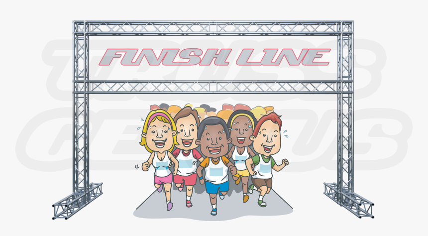Marathon Finish Lines, Truss Finish Lines, Aluminum - Clip Art Racing Finish Line, HD Png Download, Free Download