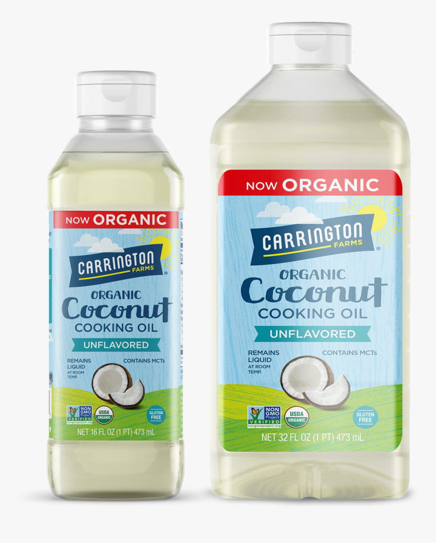 Organic Coconut Oil Carrington Farms, HD Png Download, Free Download