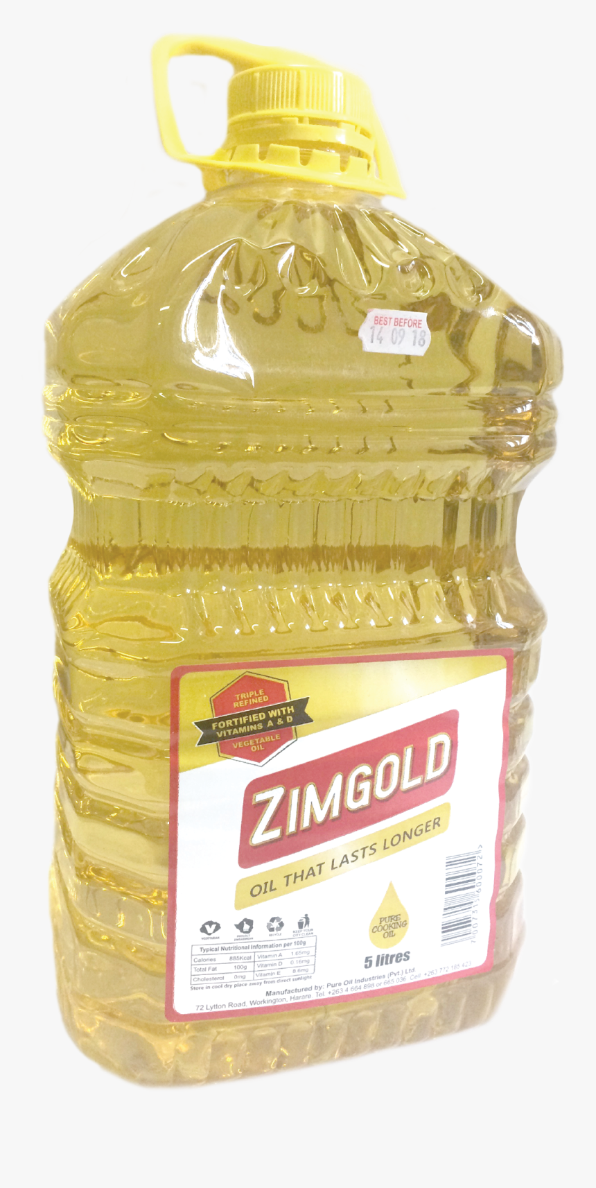 Cooking Oil Zimgold Oil, HD Png Download, Free Download