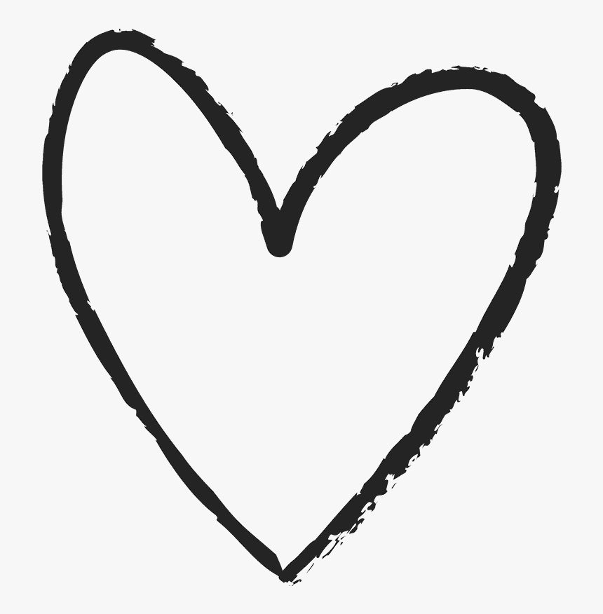 Hand Drawn Heart Rubber Stamp - Hand Drawn Heart Icon, HD Png Download, Free Download