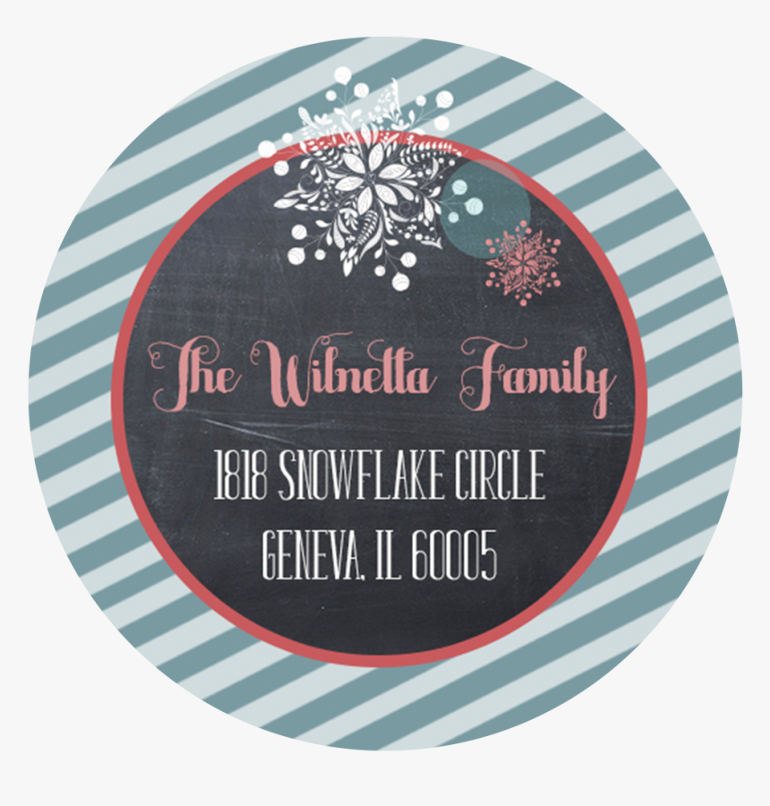 Snowflake And Chalk Return Address Label - Companhia De Jesus Jesuitas, HD Png Download, Free Download