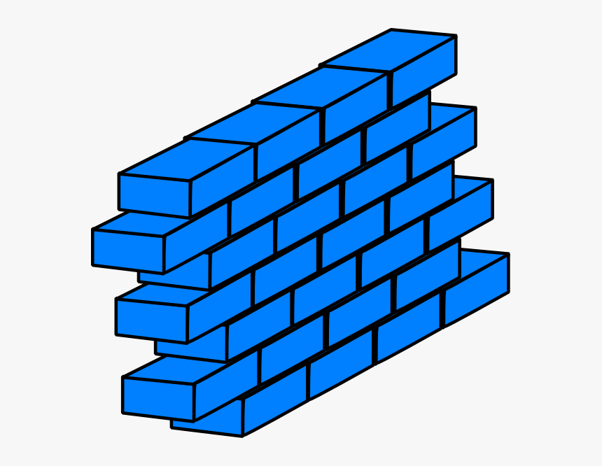 Blue Brick Wall Vector Background Vectors Clipart , - Clipart Of Brick Walls, HD Png Download, Free Download