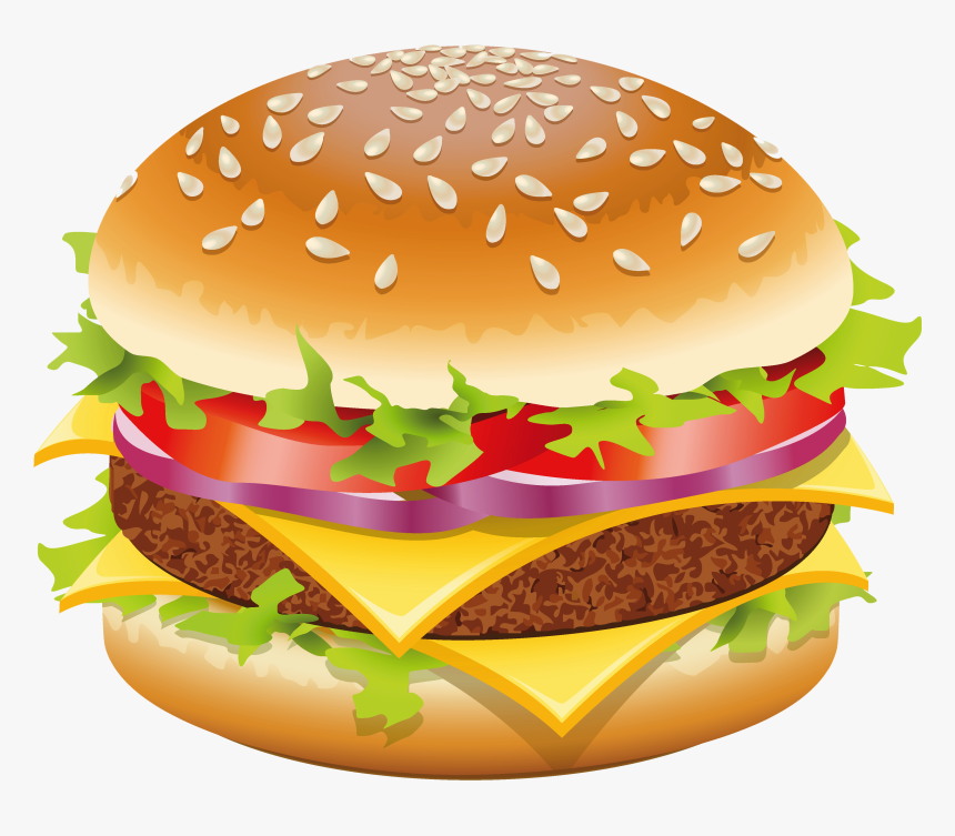 Picture Hamburger Food Cheeseburger Dog Fast Hot Clipart - Burger Clipart Png, Transparent Png, Free Download