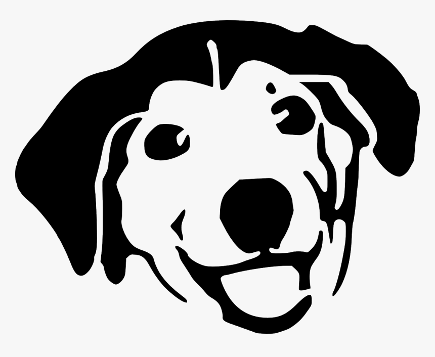 Cartoon Dog Face Black And White, HD Png Download, Free Download