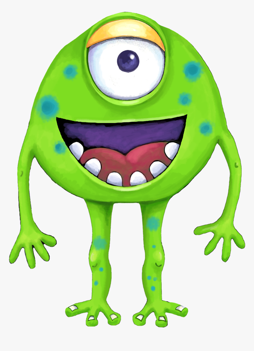 Cartoon Alien Png - Blue And Green Monster, Transparent Png, Free Download