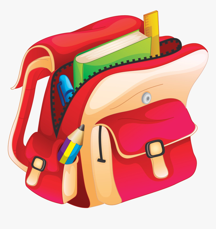 School Bag Cartoon Png, Transparent Png, Free Download