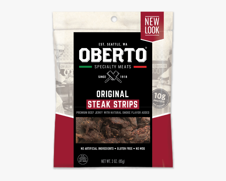 Steak Strips - Oberto Butchers Cut Bacon Jerky, HD Png Download, Free Download