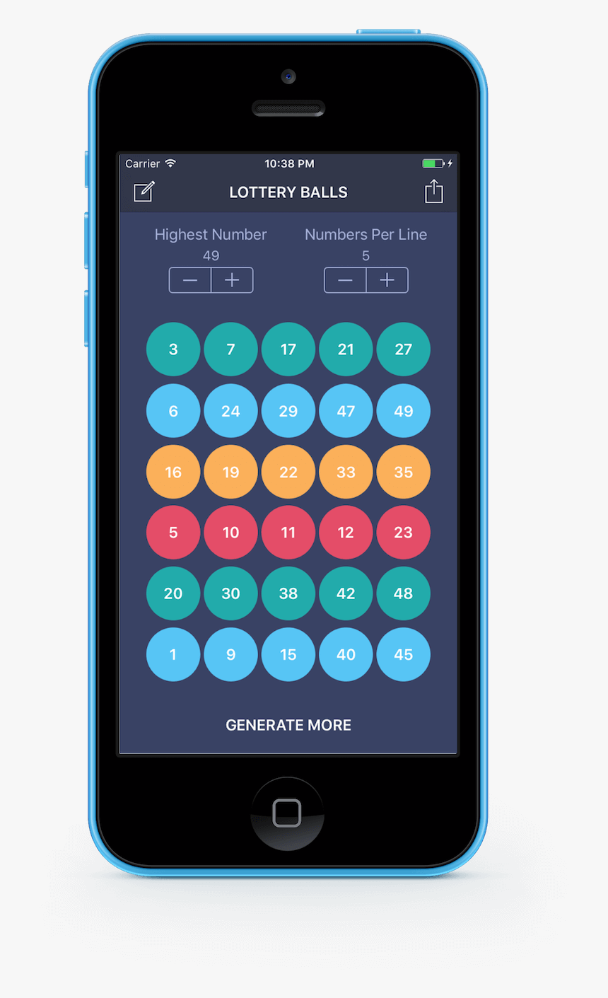 Lottery Balls Ios App Running On An Iphone Showing - Buttons With Sayings On Them, HD Png Download, Free Download
