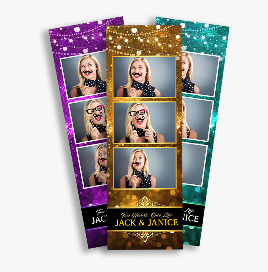 Sparkle Lights Strips - Gold Glitter Photo Booth Template, HD Png Download, Free Download