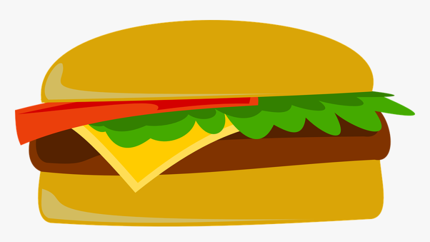 Cartoonish Hamburger - Burger Logo Transparent Background, HD Png Download, Free Download