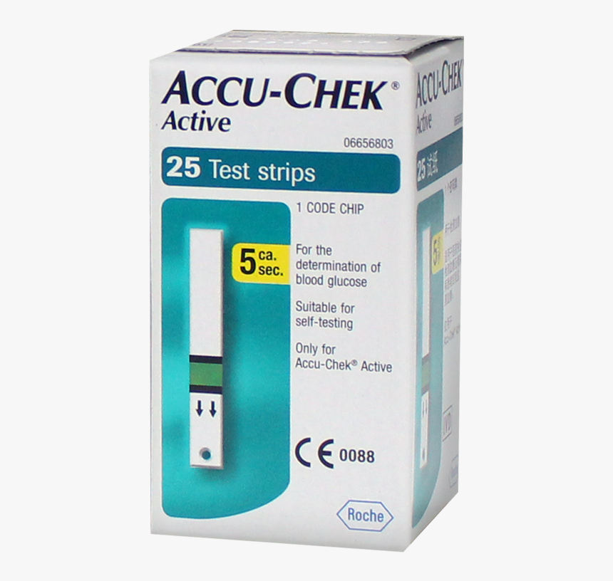 Accu Chek Active 25 Strips, HD Png Download, Free Download
