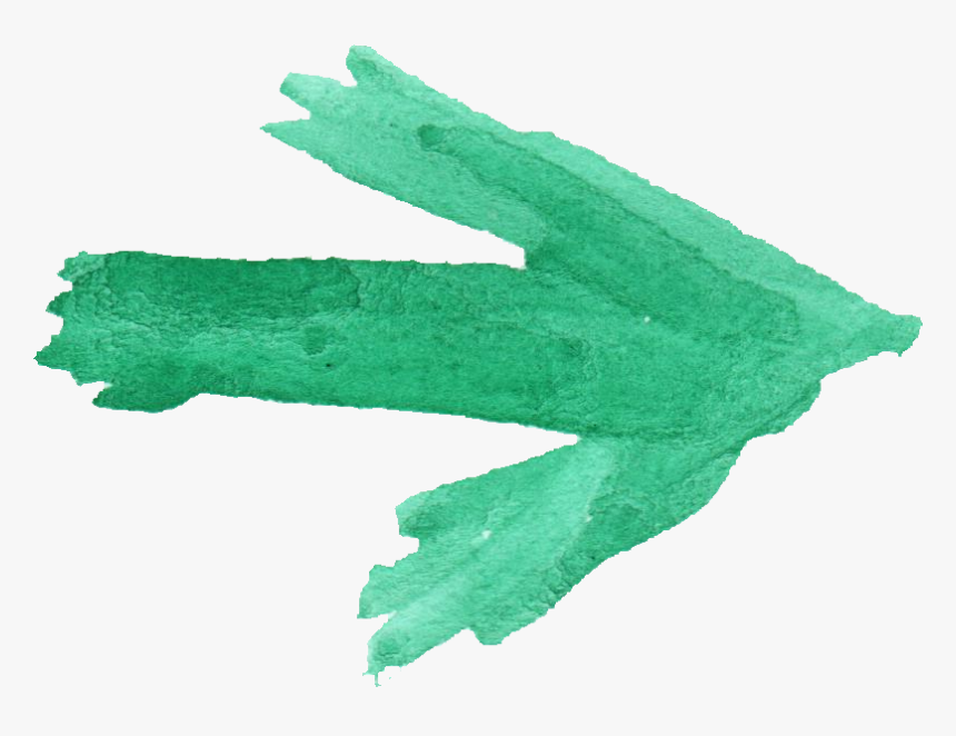 Green Brush Arrow Png, Transparent Png, Free Download