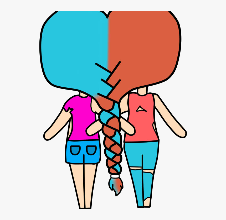 Transparent Oneyng Faces Png - Easy Best Friends Girls Drawing, Png Download, Free Download