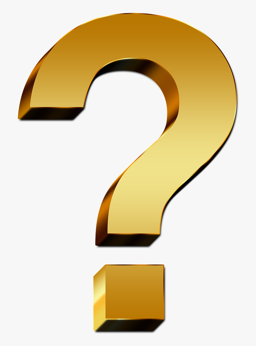 Golden Question Mark Png, Transparent Png, Free Download