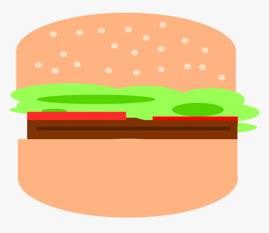 Simple Hamburger Clip Arts - Clipart Simple Hamburger, HD Png Download, Free Download