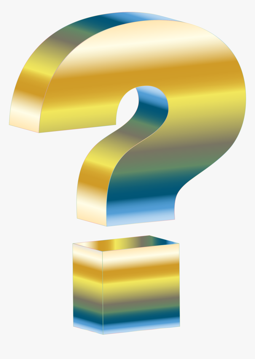 Transparent Question Mark Icon Png Transparent - Question Mark Rainbow 3d, Png Download, Free Download