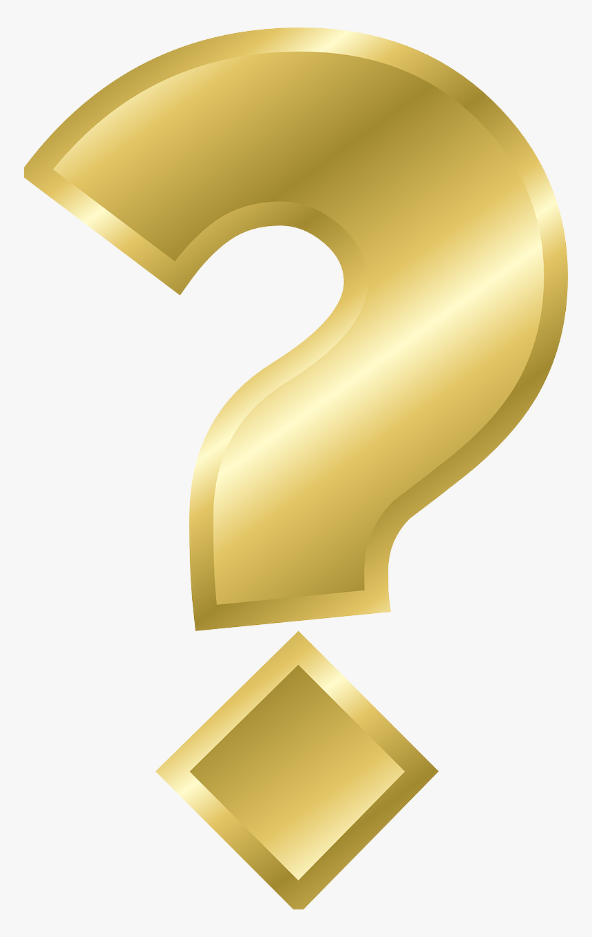 Golden Question Mark Png, Transparent Png, Free Download