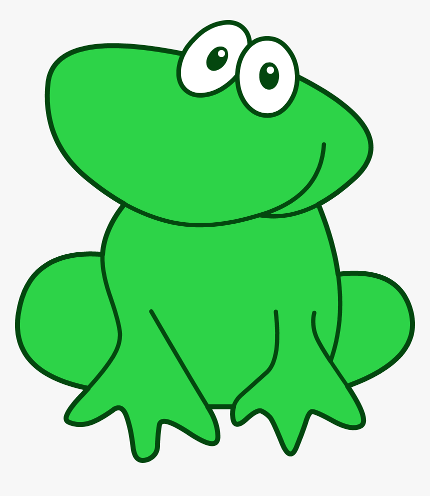 Cute Frog Clipart Free - Green Clipart, HD Png Download, Free Download