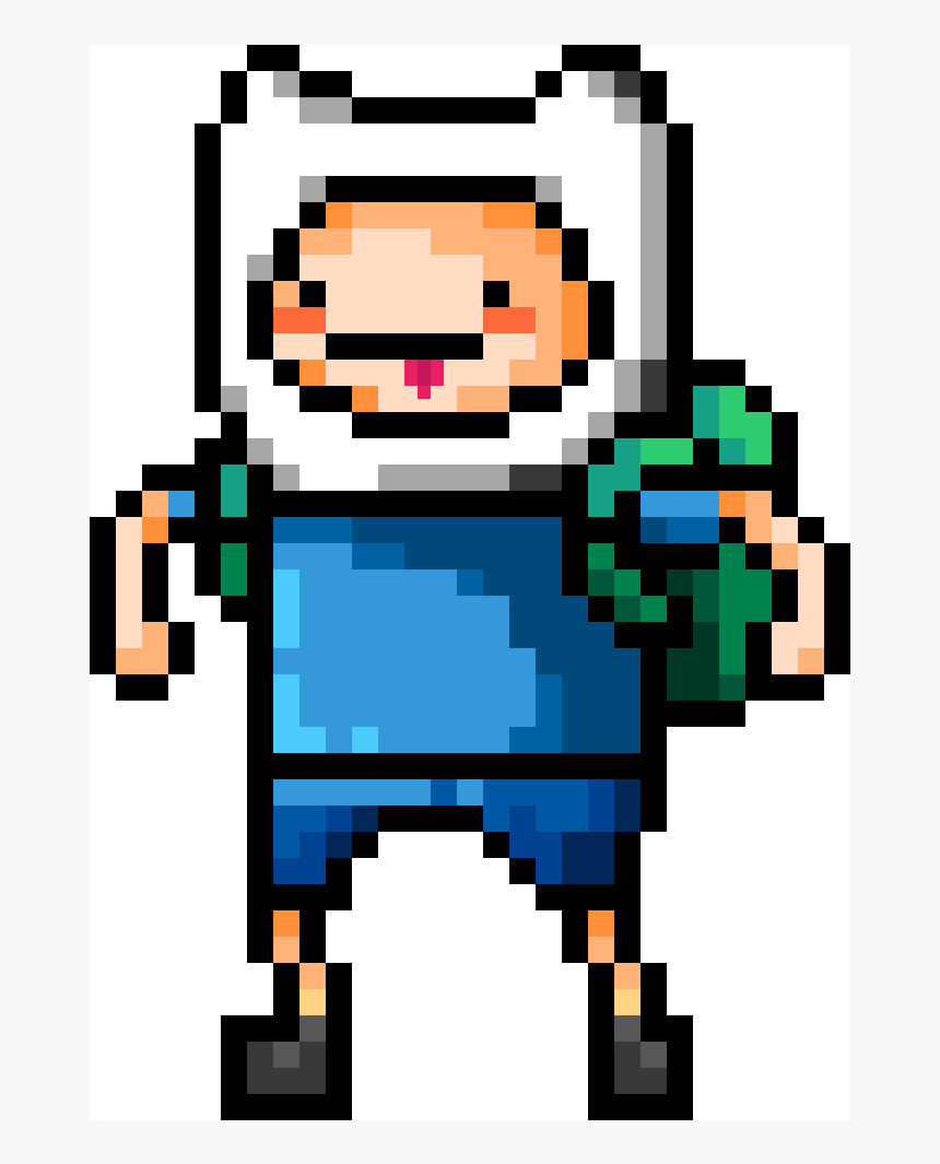 Finn The Human Pixel Art, HD Png Download, Free Download