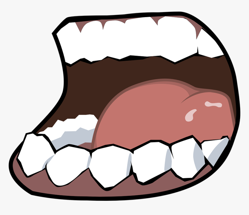 Talk, Say, Saying, Teeth, Tongue - Big Cartoon Mouth Png, Transparent Png, Free Download