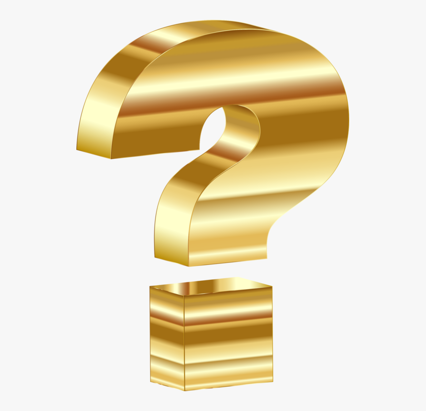 Angle,gold,body Jewelry - Cute Transparent Question Mark, HD Png Download, Free Download