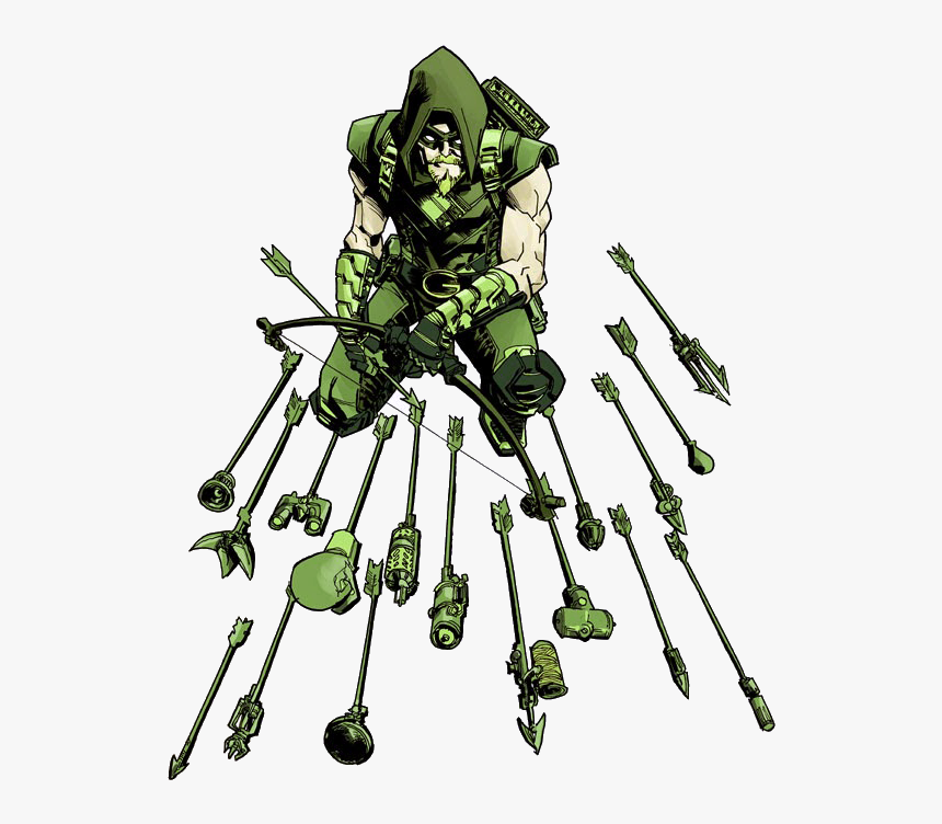 Dc Green Arrow Arrows , Png Download - All Of Green Arrow Trick Arrows, Transparent Png, Free Download