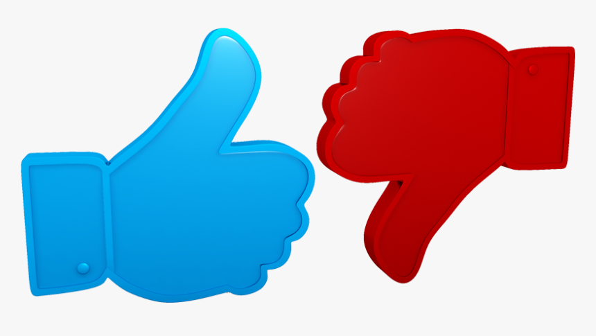 Thumbs Up Blue Red, HD Png Download, Free Download