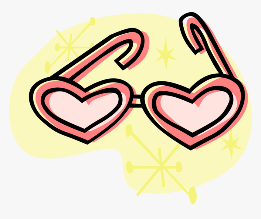 Transparent Heart Shaped Sunglasses Clipart, HD Png Download, Free Download