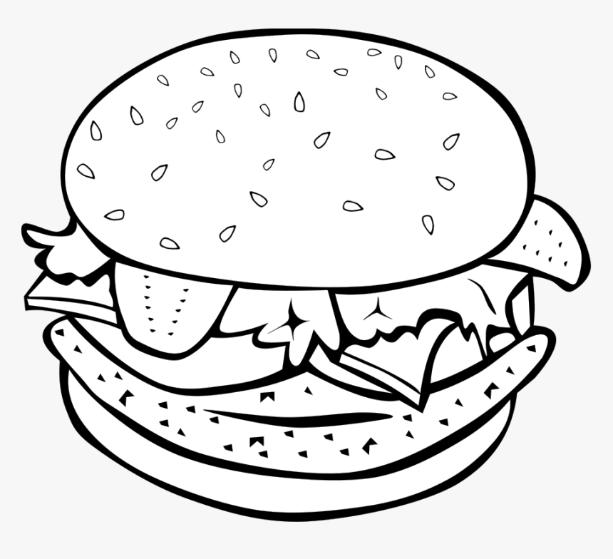 Hamburger Svg Clip Arts - Hamburger Clip Art, HD Png Download, Free Download