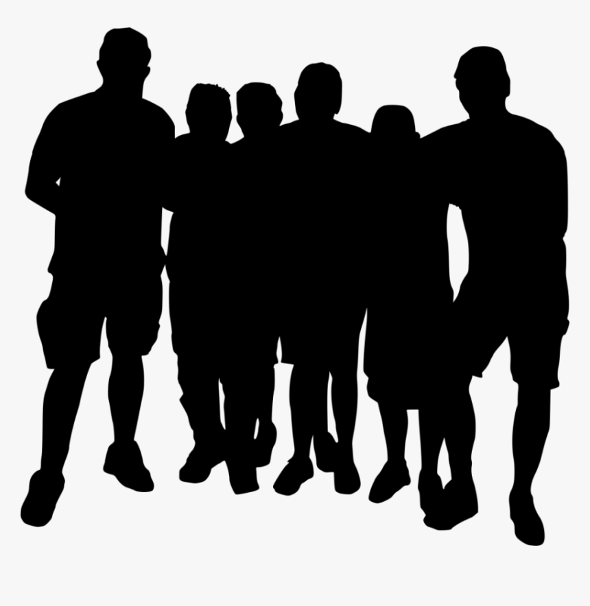 Clip Art Photo Posing Free Images - Silhouette Group Of People, HD Png Download, Free Download