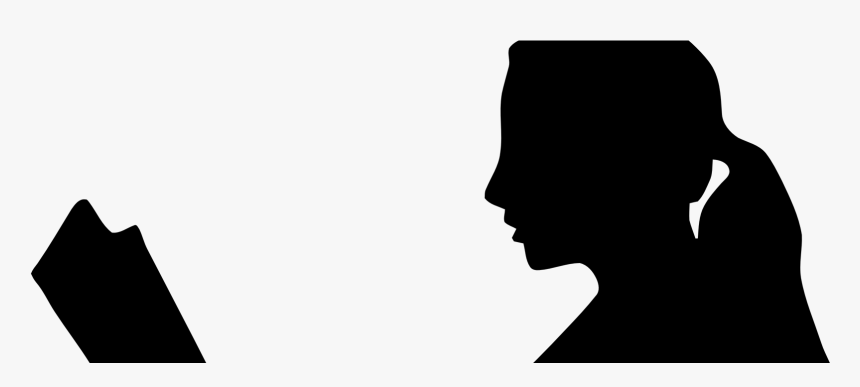 Reading Silhouette Png Woman Silhouette Reading- - Person Reading Silhouette Png, Transparent Png, Free Download