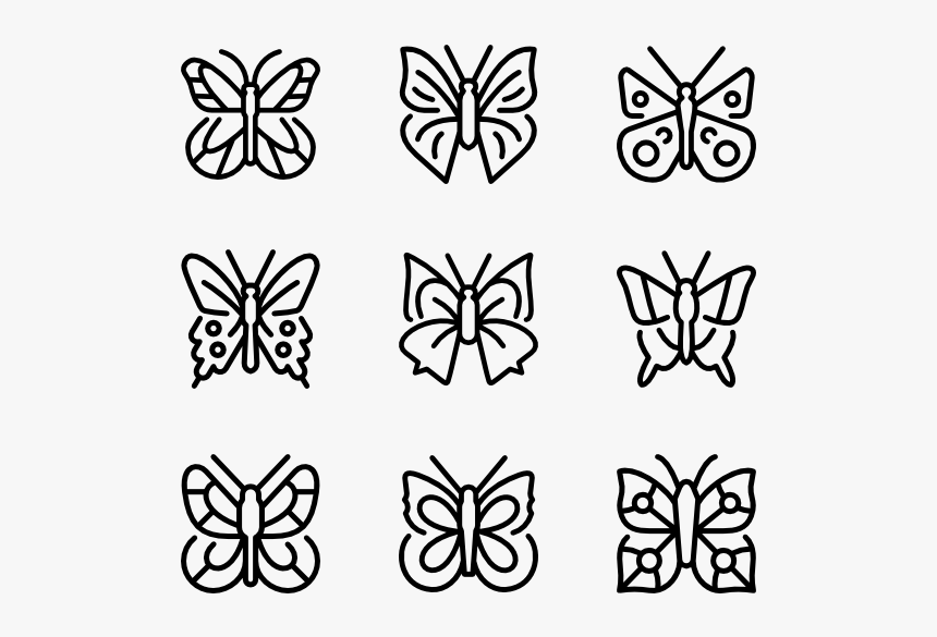 Butterflies - Butterfly Icons, HD Png Download, Free Download