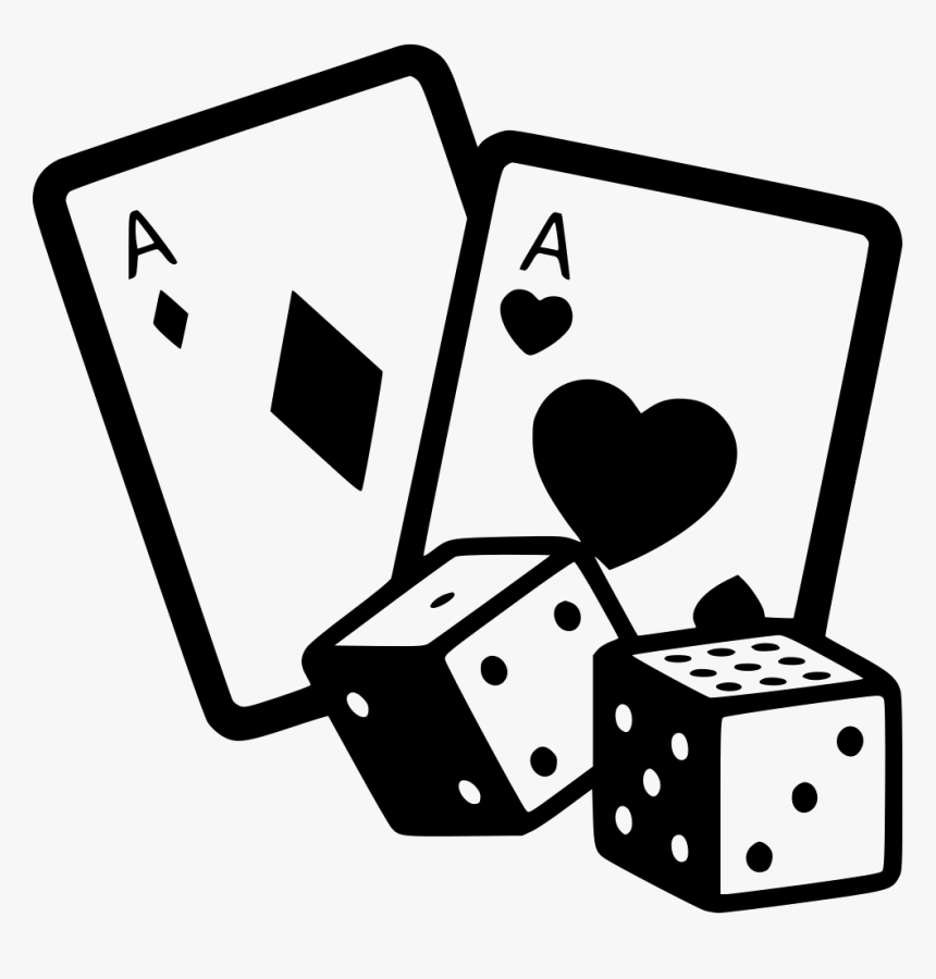 Game Gambling Casino Cards Dice - Cards And Dice Svg, HD Png Download, Free Download